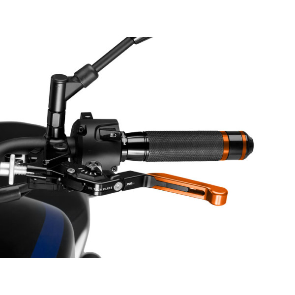 Puig Extendable Folding V3 Clutch (Orange Extender With Blue Selector) Black